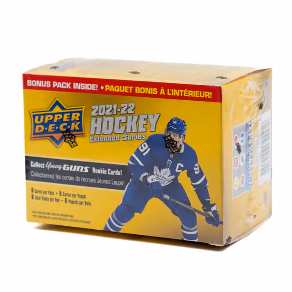 2021/22 Upper Deck Extended Series NHL Hockey Blaster Box view 2
