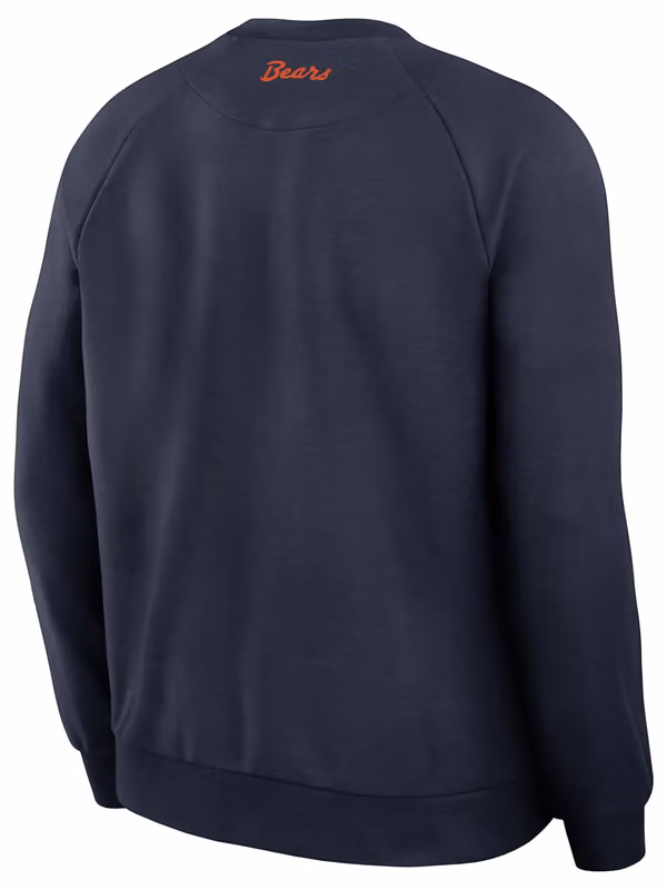 Chicago Bears 2026 NFL Rivalries Dri-FIT Crewneck Pullover Navy view 3