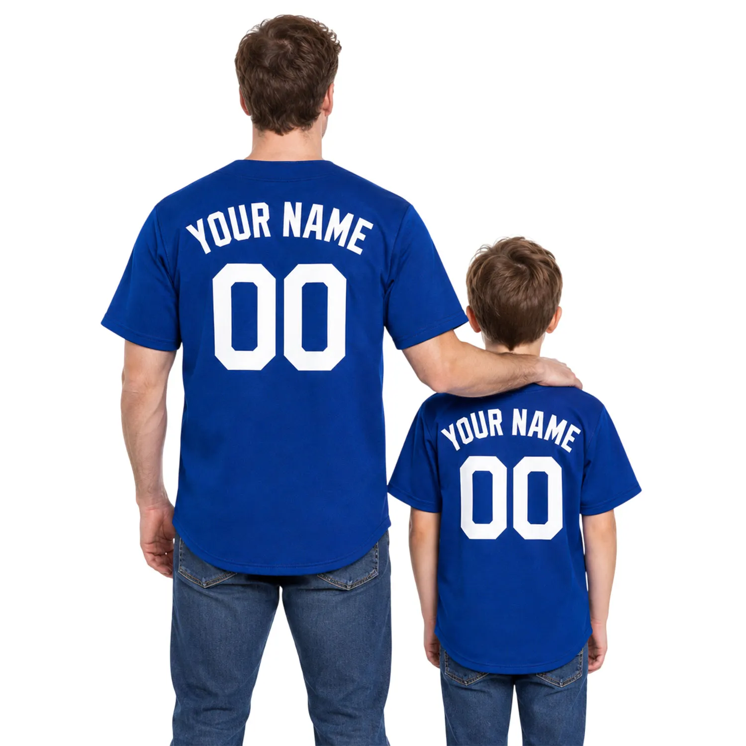 Dodgers Home Blue Jersey Custom Brilliant Name & Number