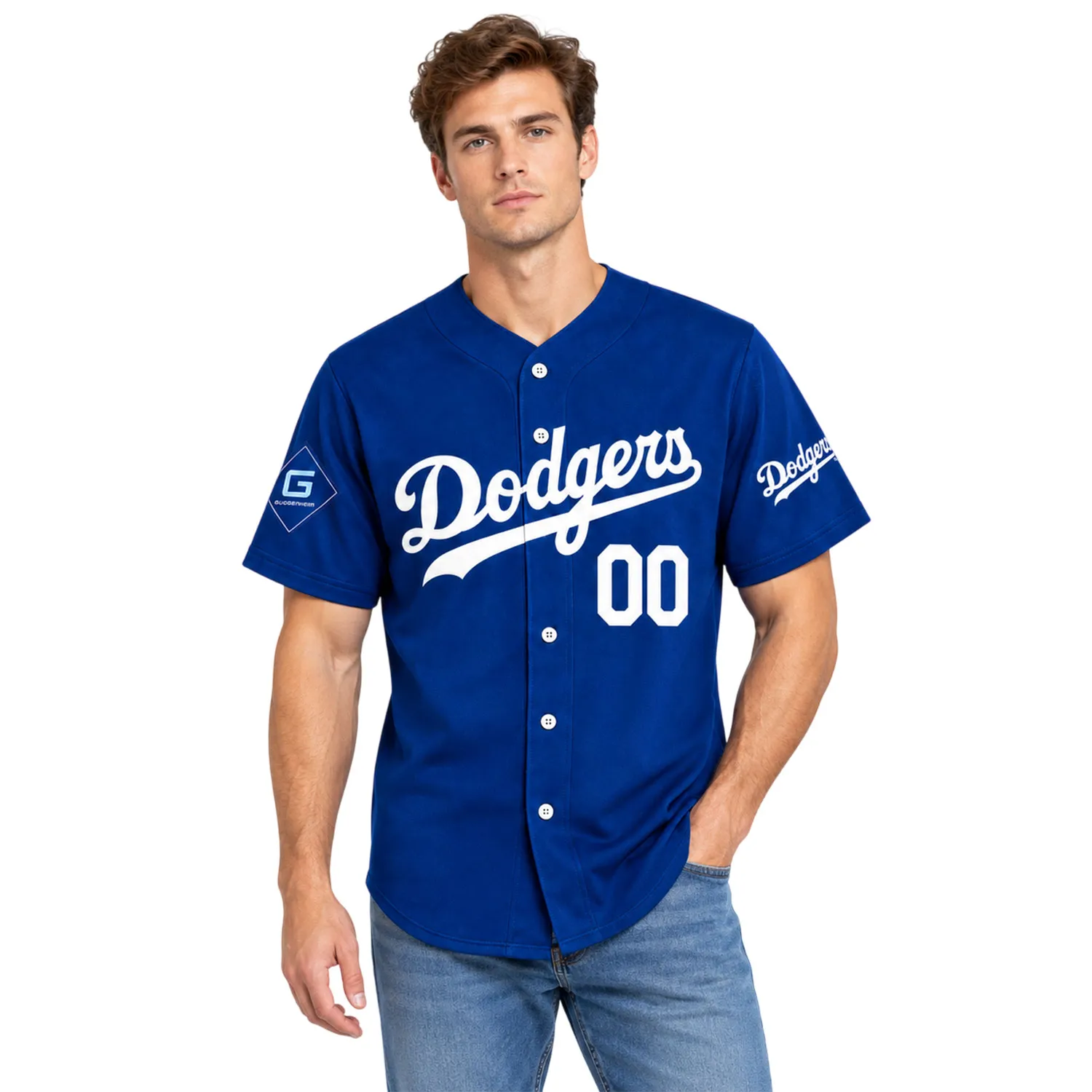 Dodgers Home Blue Jersey Custom Brilliant Name & Number