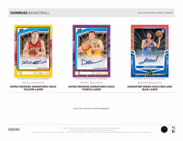 2024/25 Panini Donruss Basketball NBA Blaster Box view 2