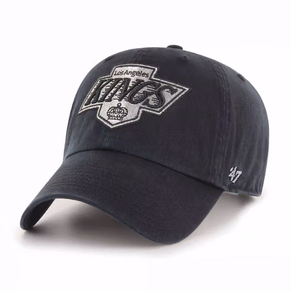 Los Angeles Kings 1988 Vintage Clean Up Adjustable NHL Cap Black product photo