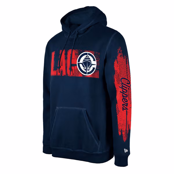 Los Angeles Clippers 2024 NBA Tip-Off New Era Hoodie Navy view 3