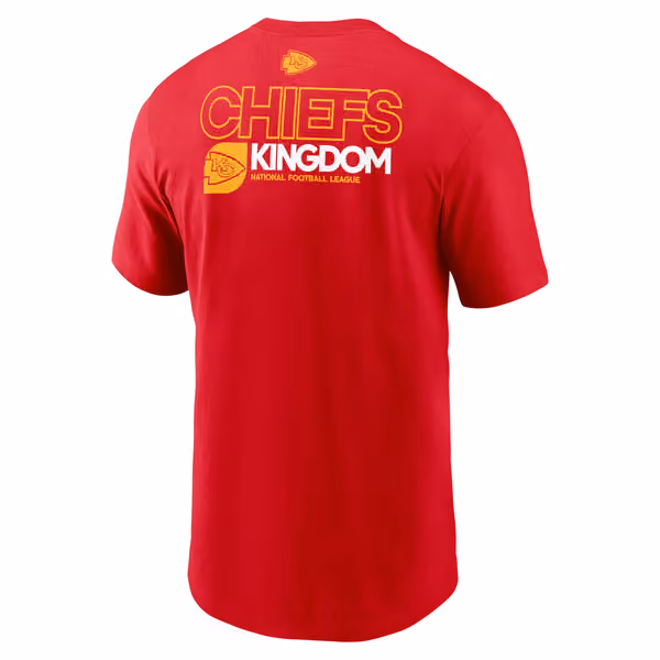 Kansas City Chiefs Team Slogan Nike Essential NFL T-Shirt Red view 3