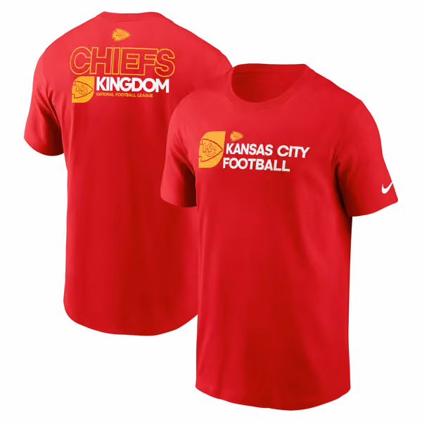 Kansas City Chiefs Team Slogan Nike Essential NFL T-Shirt Red view 1