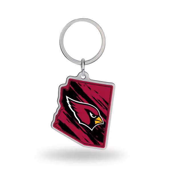 Arizona Cardinals State Shaped NFL Key Ring view 1