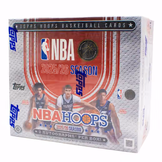 2025/26 Topps NBA Hoops Basketball Hobby Jumbo Box view 1