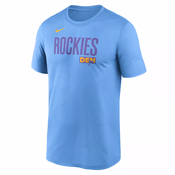 Colorado Rockies City Connect Legend MLB T-Shirt Blue view 1