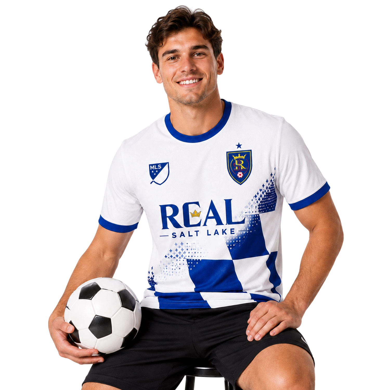 Real Salt Lake Soccer Jersey Custom – Exclusive Blue Grid Style