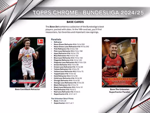 2024/25 Topps Chrome Bundesliga Football Hobby Box view 2
