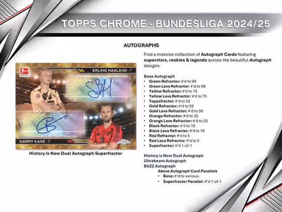 2024/25 Topps Chrome Bundesliga Football Hobby Box view 5