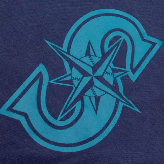 Seattle Mariners Early Work 2025 MLB Authentic Nike Tri-Blend T-Shirt Navy view 4