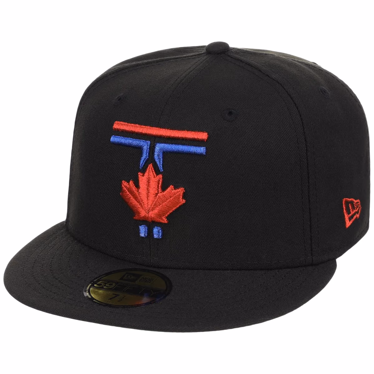Toronto Blue Jays Toronto 50th Anniversary New Era 59FIFTY (Black/Black) detail view