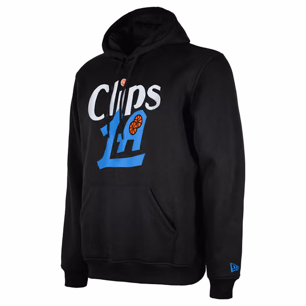 Los Angeles Clippers 2024 NBA City Edition New Era Hoodie Black view 3