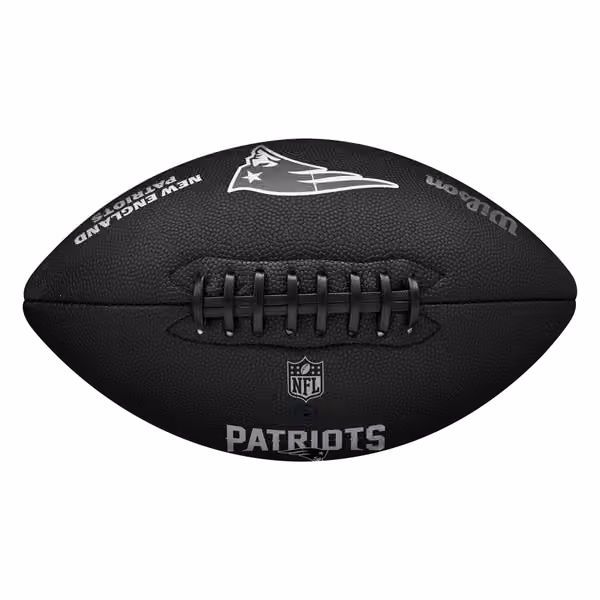 New England Patriots Wilson Metallic Premiere Full Size NFL Football view 3