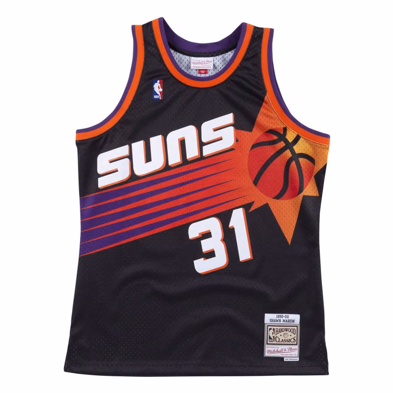 Shawn Marion #31 Phoenix Suns 1999-00 Mitchell & Ness Swingman NBA Jersey Black view 1