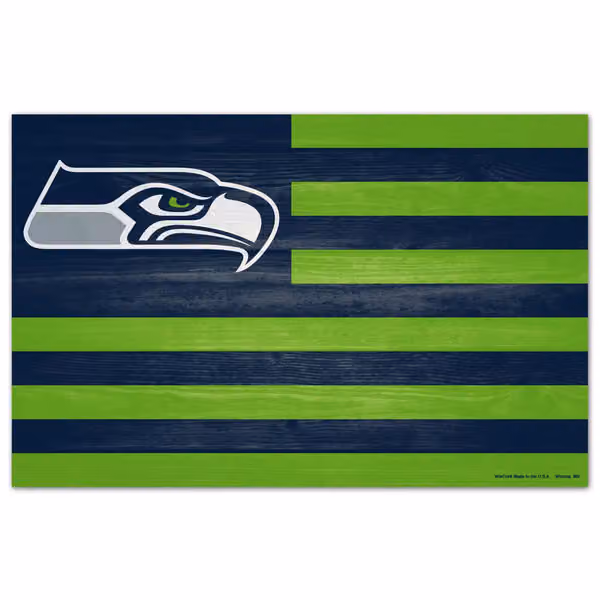 Seattle Seahawks WinCraft NFL Americana Wood Sign view 1