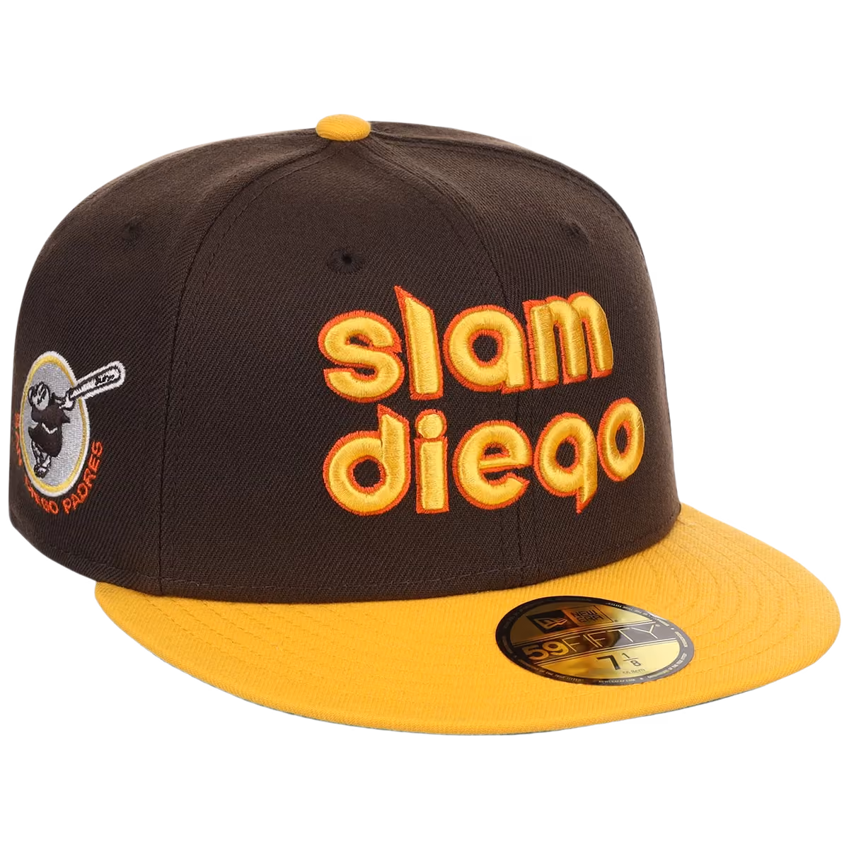 San Diego Padres San Diego Crown the City (Brown/Yellow)New Era 59FIFTY front view