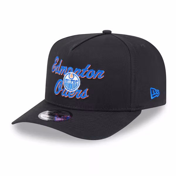 Edmonton Oilers NHL Chainstitch 9FIFTY A-Frame Snapback Cap Black product photo