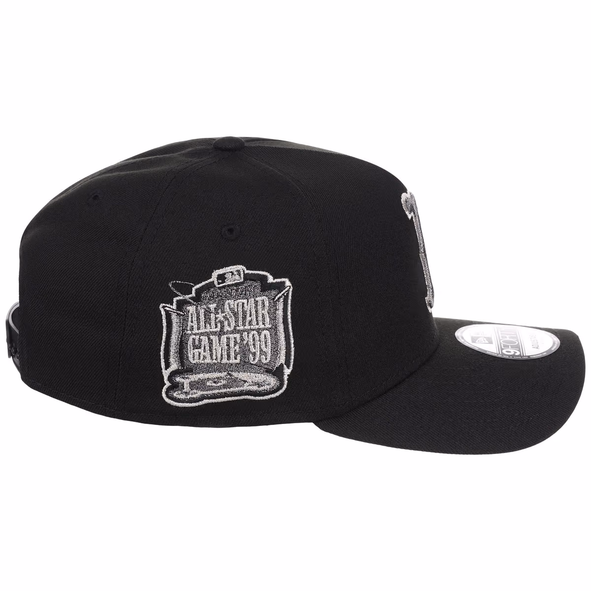 Boston Red Sox MLB Liquid Titanium New Era 9FORTY A-Frame detail view