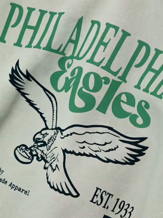 Philadelphia Eagles L&L '96 Classics NFL Crew Sweater Gray view 4