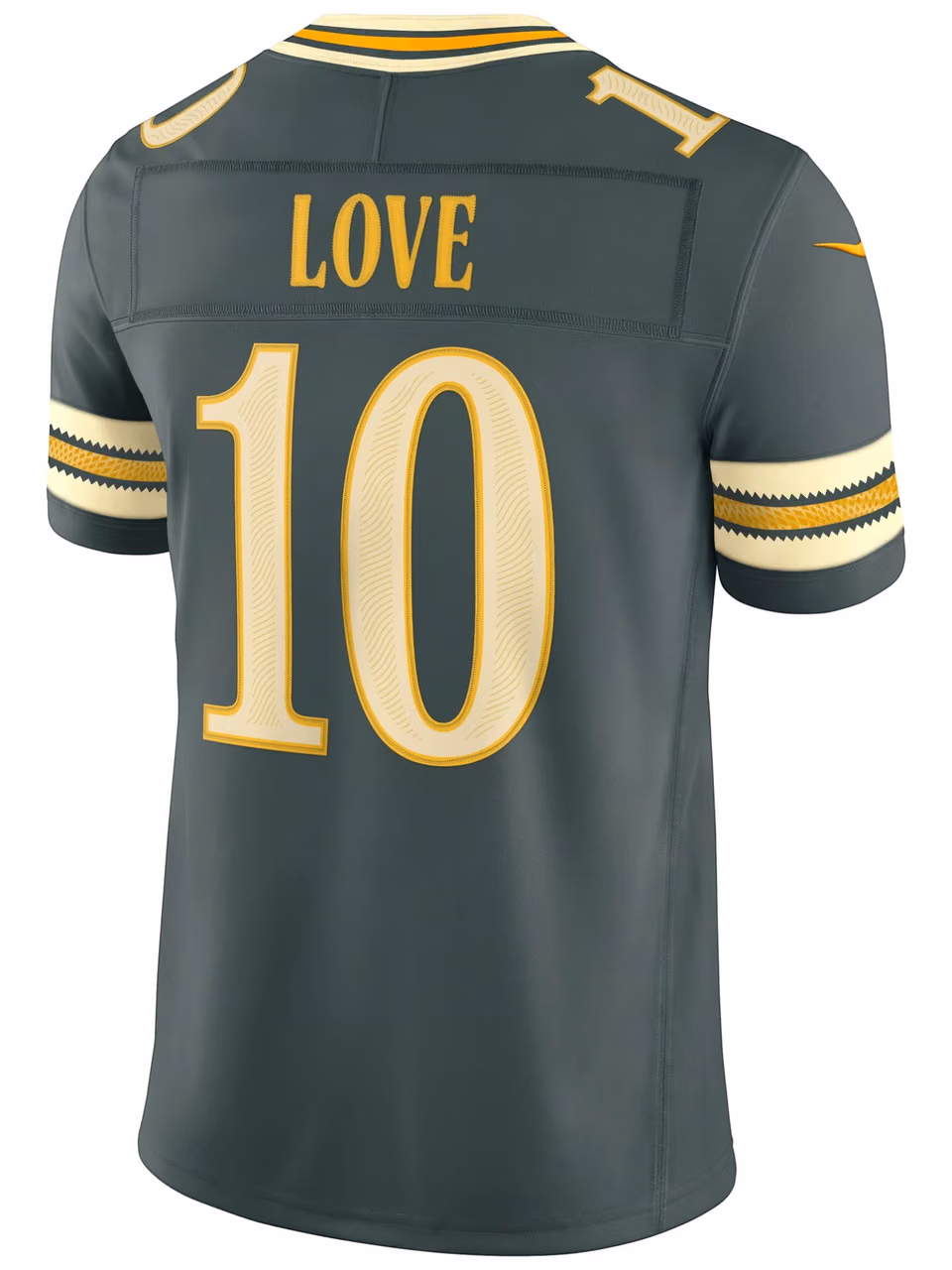 Jordan Love #10 Green Bay Packers 2026 Rivalries Stitched Limited NFL Jersey Green view 3