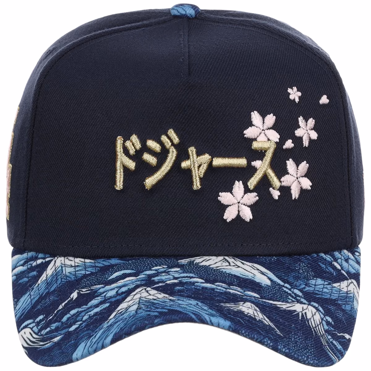 Los Angeles Dodgers Pacific Canvas New Era 9FORTY (Dark Royal/Multi) detail view