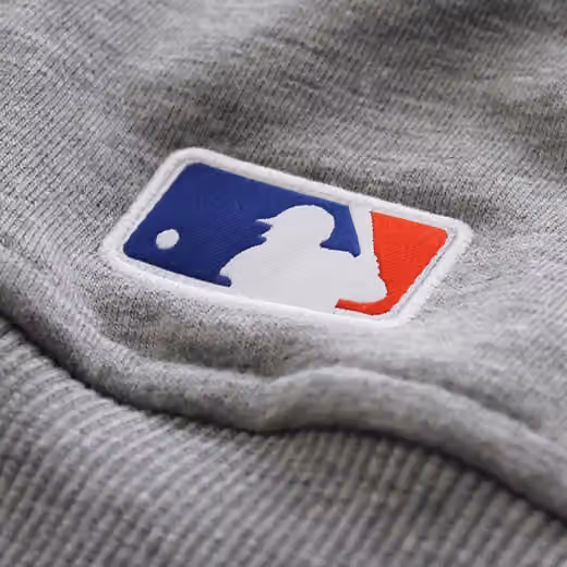 Major League Baseball Logo Crewneck MLB Sweatshirt Grey view 3