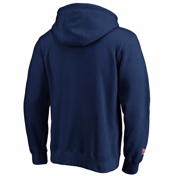 New York Red Bulls Crest Logo Fanatics MLS Hoodie Navy view 2