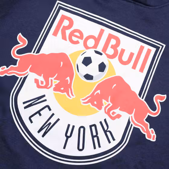 New York Red Bulls Crest Logo Fanatics MLS Hoodie Navy view 3