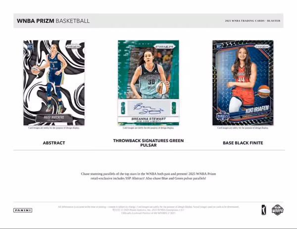 2025 Panini Prizm Basketball WNBA Blaster Box view 2