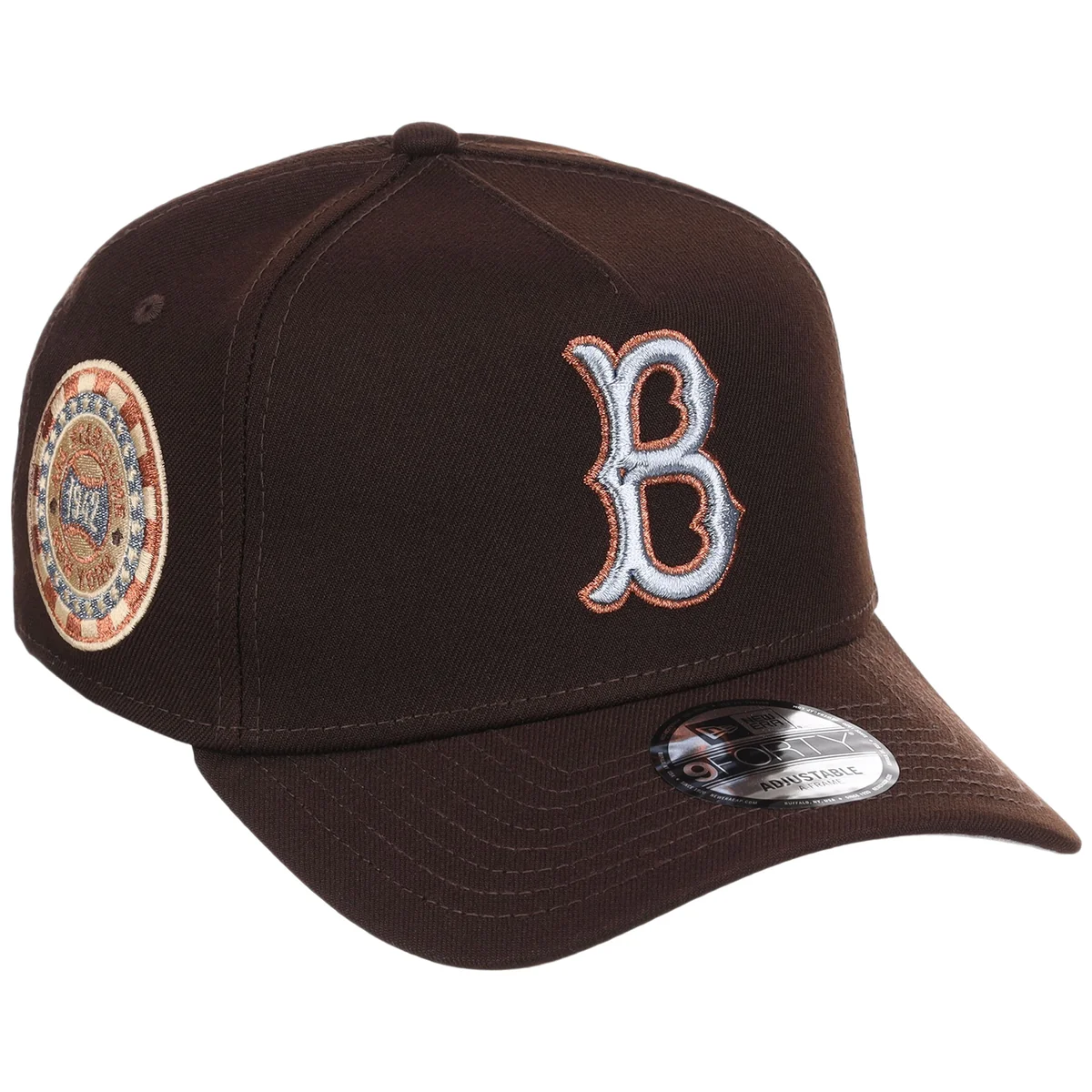 Brooklyn Dodgers MLB Frosted Bark New Era 9FORTY A-Frame front view