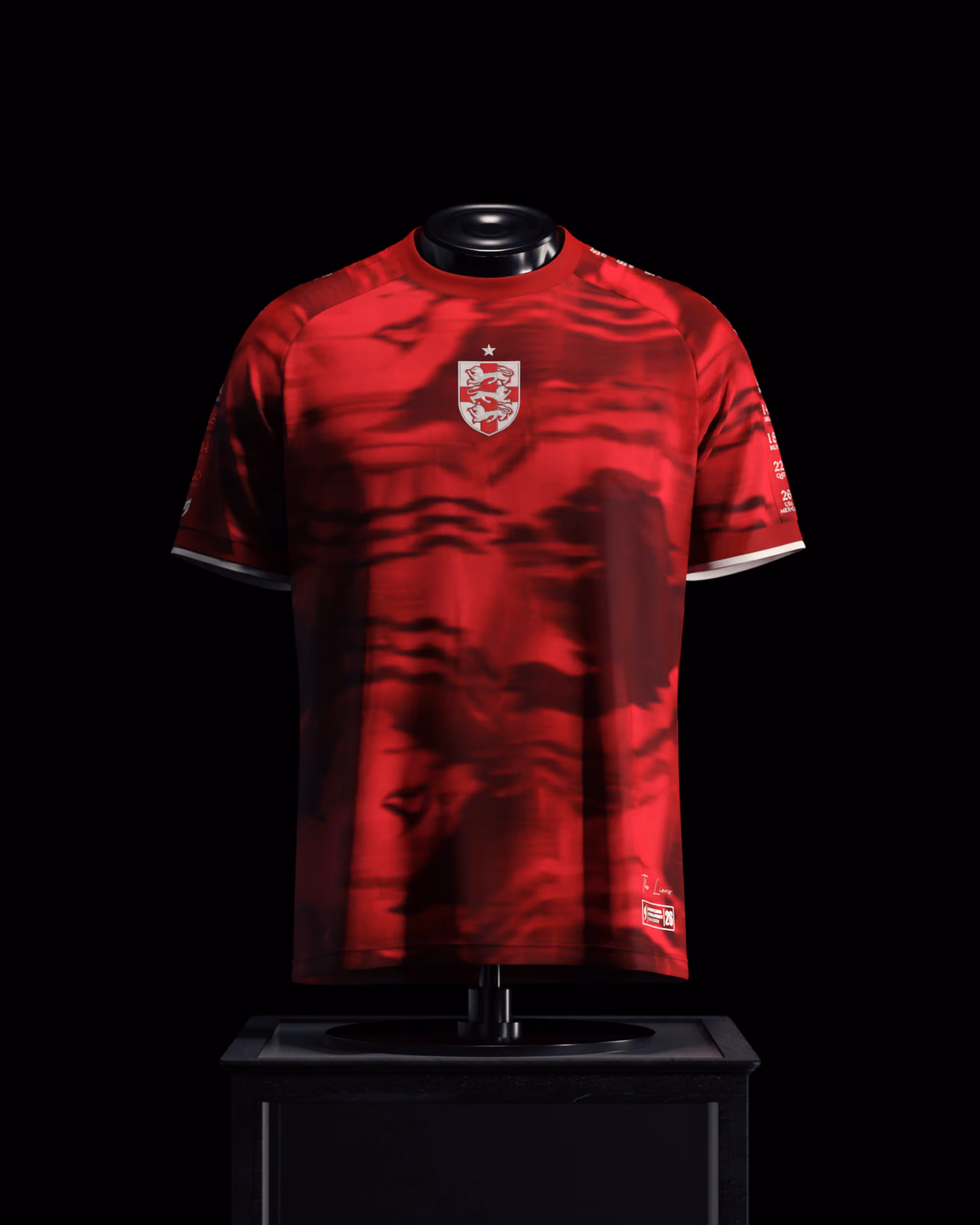 Jersevo Custom Personalized England Away Heritage Jersey (2026WC Edition) front view