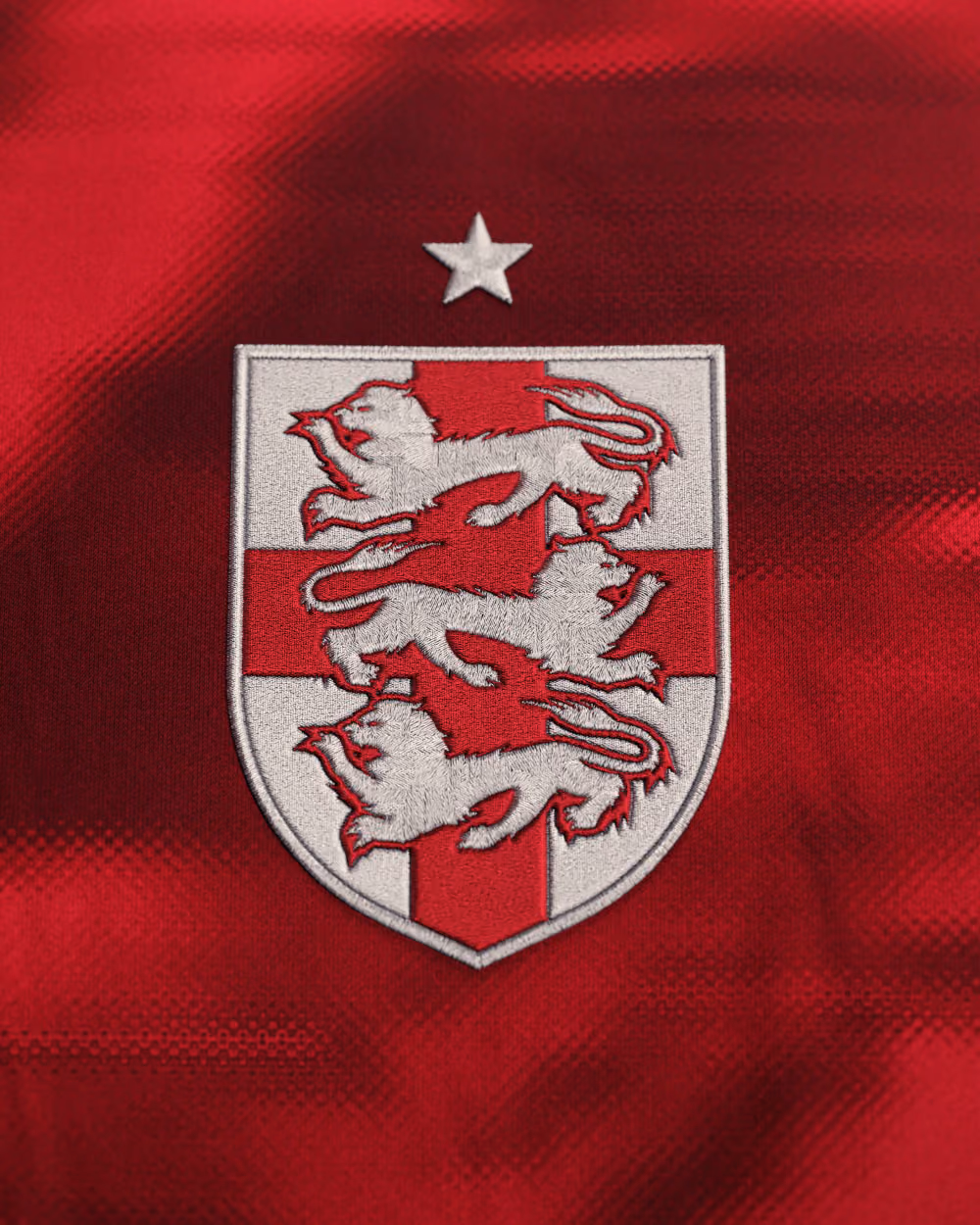 Jersevo Custom Personalized England Away Heritage Jersey (2026WC Edition) crest detail