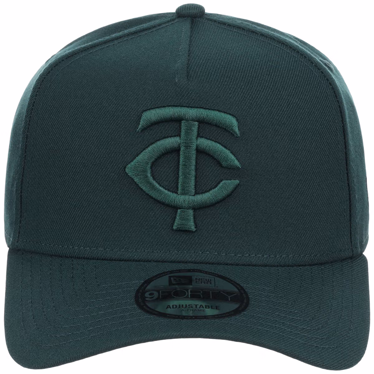 Minnesota Twins MLB Dark Green FASHION CORE New Era 9FORTY A-Frame detail view