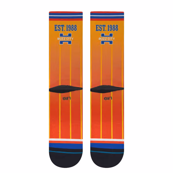 Charlotte Hornets 2025-26 NBA City Edition Crew Socks view 3
