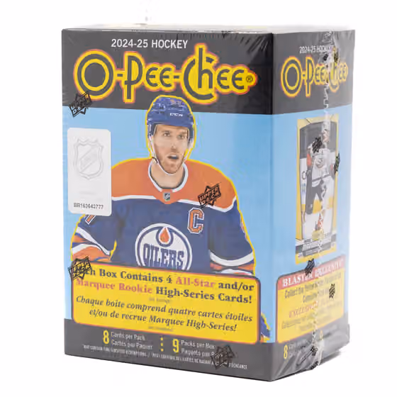 2024/25 Upper Deck O-Pee-Chee Hockey NHL Blaster Box view 1