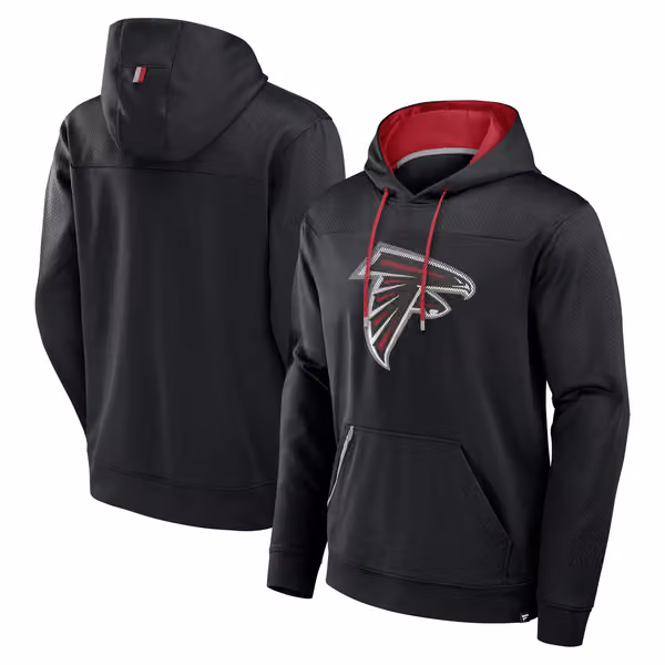 Atlanta Falcons Defender Dot Faded NFL Hoodie Black view 1