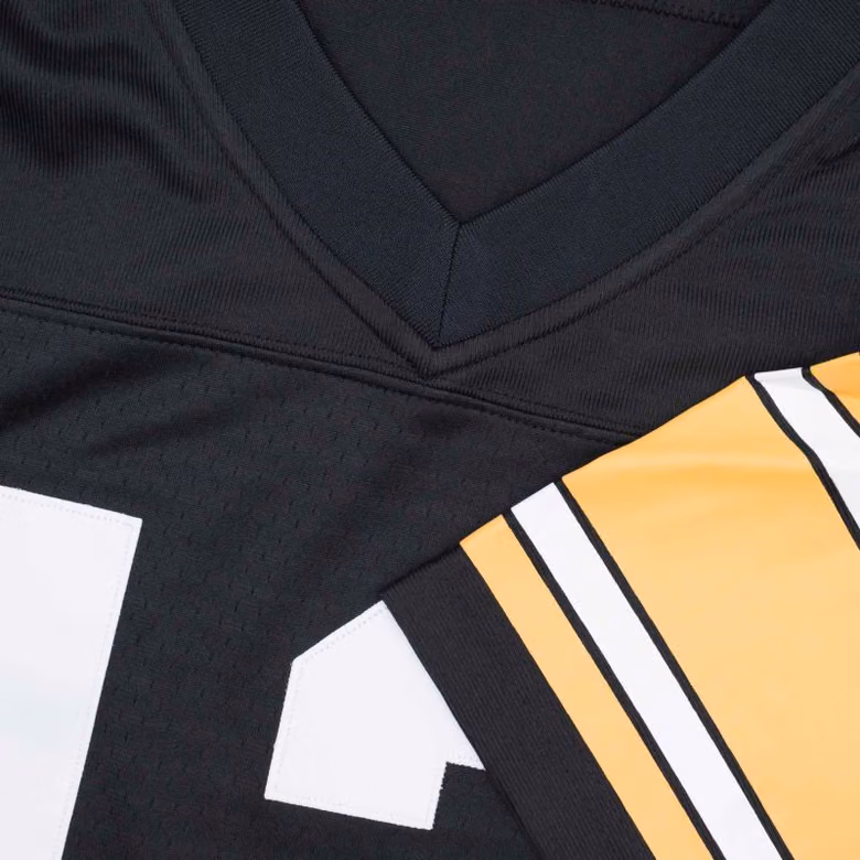 Terry Bradshaw #12 Pittsburgh Steelers 1976 Legacy Throwback NFL Jersey Black view 5