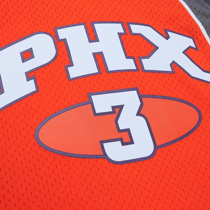 Stephon Marbury #3 Phoenix Suns 2003-04 Mitchell & Ness Swingman NBA Jersey Orange view 4