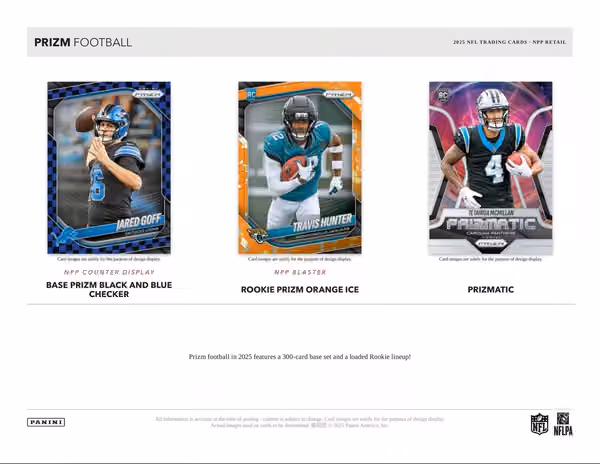 2025 Panini Prizm Football NFL Retail Pack view 2