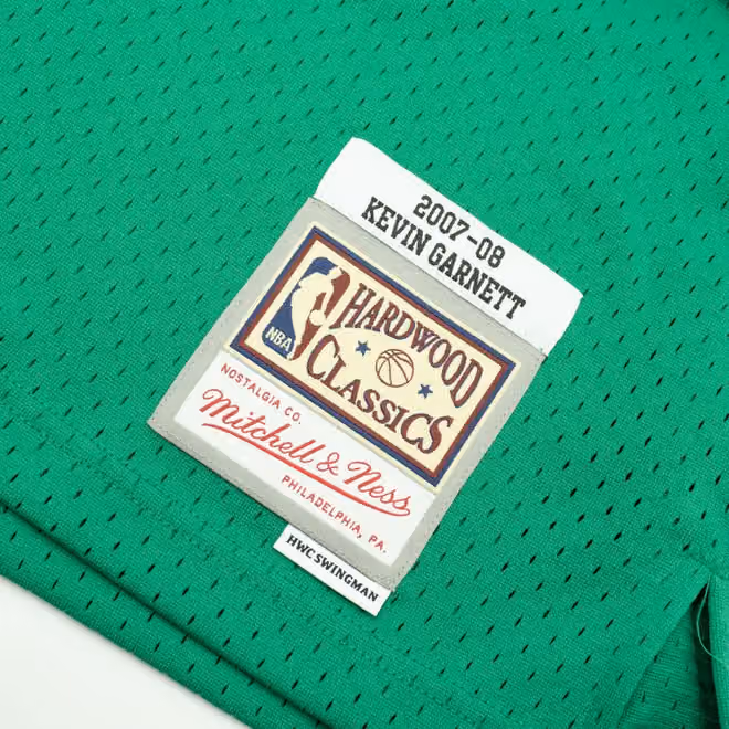 Kevin Garnett #5 Boston Celtics 2007-08 St. Patrick's Day Swingman NBA Jersey Green view 3