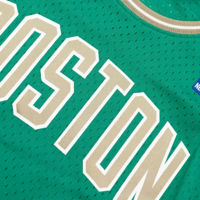 Kevin Garnett #5 Boston Celtics 2007-08 St. Patrick's Day Swingman NBA Jersey Green view 5