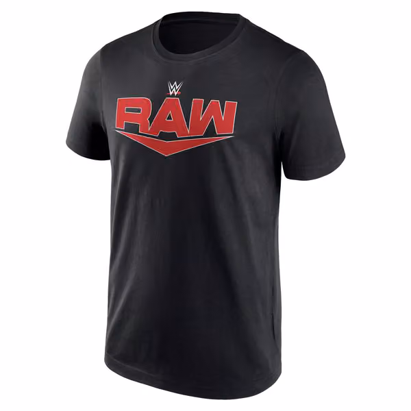 RAW Logo WWE T-Shirt Black view 1