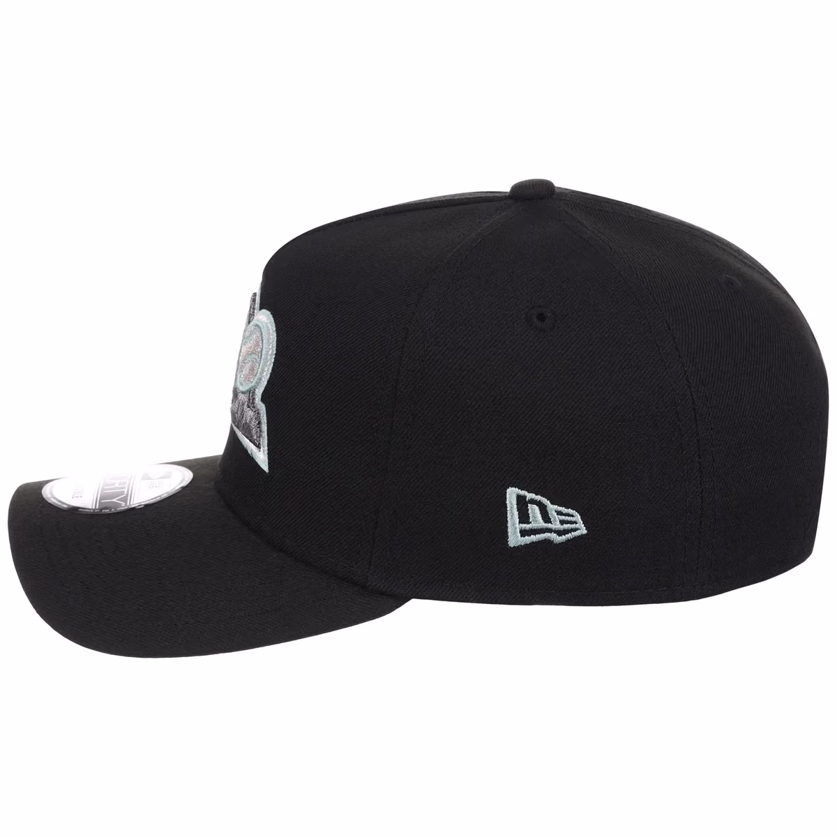 Colorado Rockies MLB Alpine Snow New Era 9FORTY A-Frame detail view