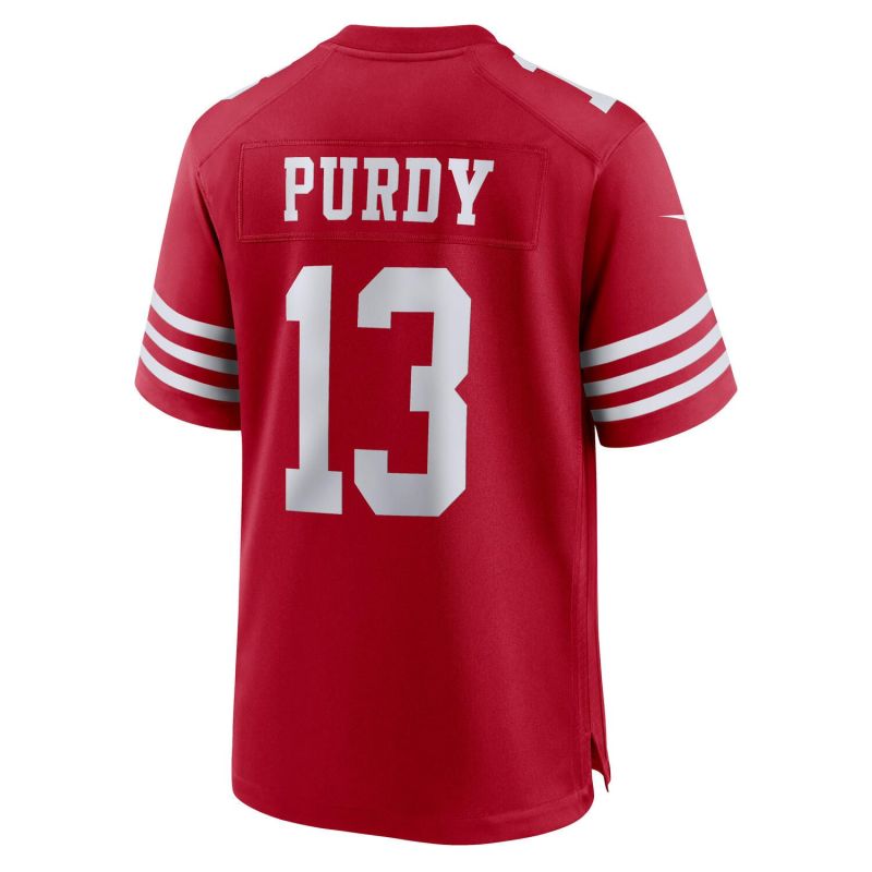 Brock Purdy #13 San Francisco 49ers Nike Game NFL Jersey Red view 3