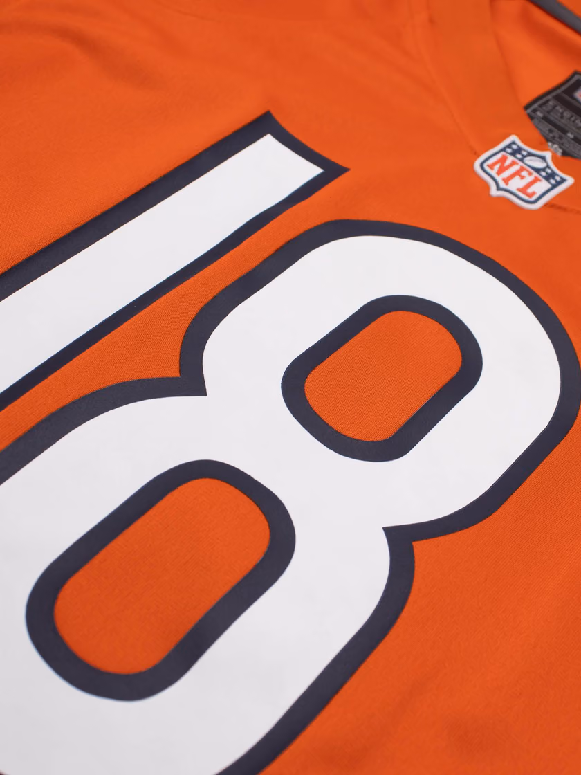 Caleb Williams #18 Chicago Bears Game NFL Jersey Alternate Orange view 5