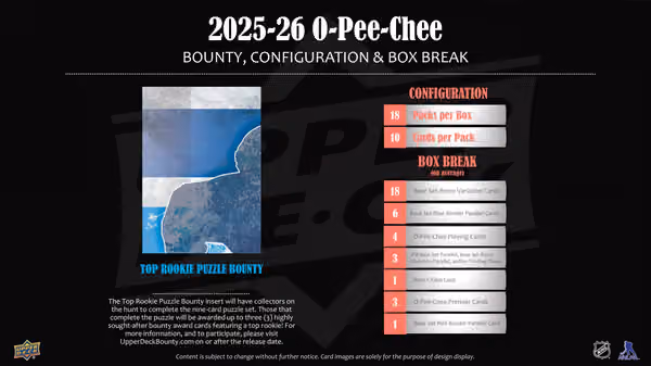 2025/26 Upper Deck O-Pee-Chee Hockey NHL Hobby Box view 4