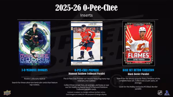 2025/26 Upper Deck O-Pee-Chee Hockey NHL Hobby Box view 3