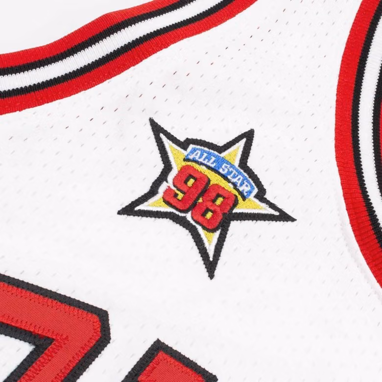 Michael Jordan #23 1998 All-Star Game Authentic NBA Jersey White view 4